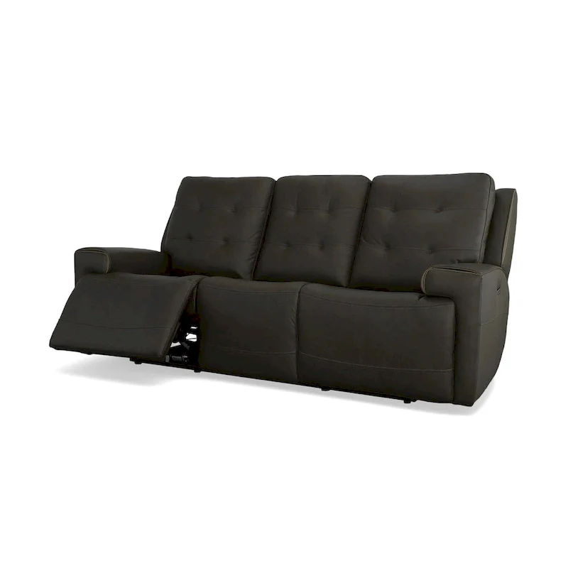 Iris Top Grain Leather Power Reclining Sofa with Power Headrests by Flexsteel