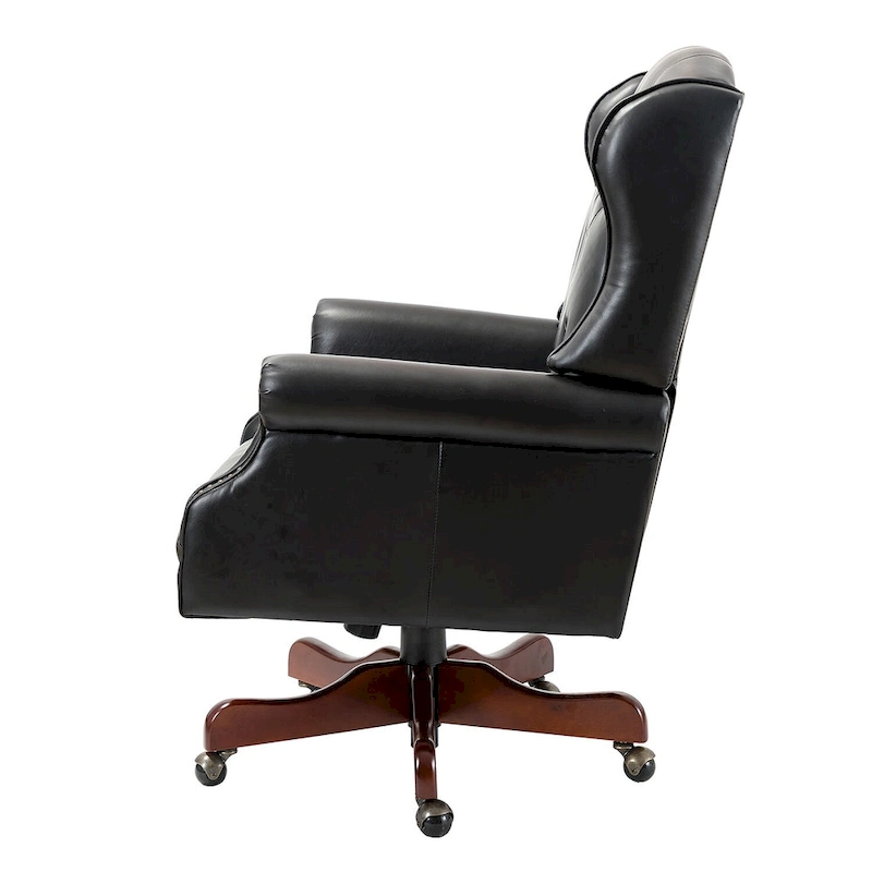 Maximiliano Modern Swivel Executive Chair with Tufted Back by HULALA HOME