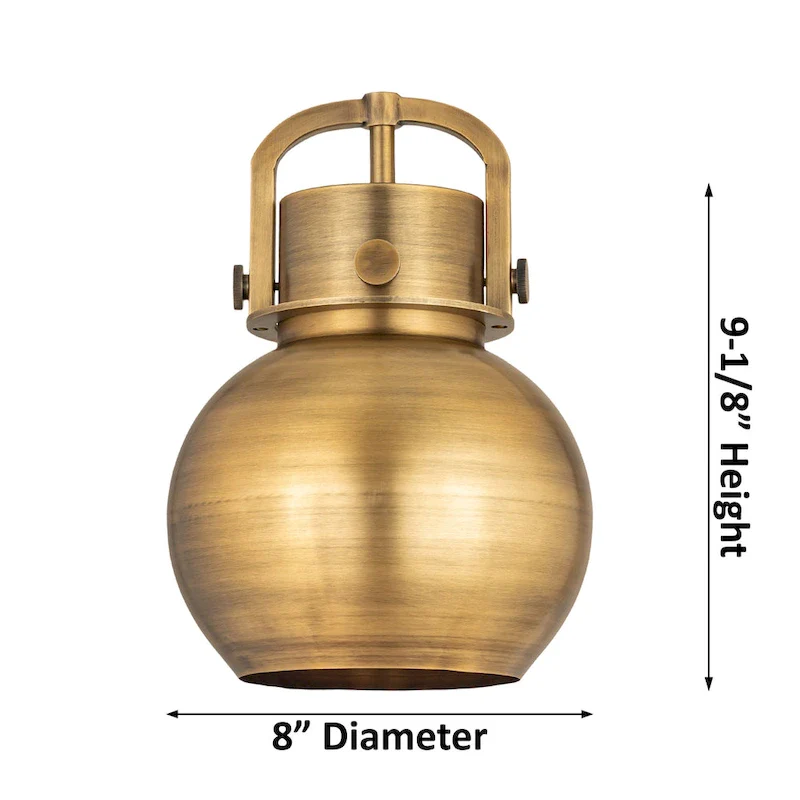 Innovations Lighting Newton Metal Sphere - 1 Light 8  Stem Hung Pendant