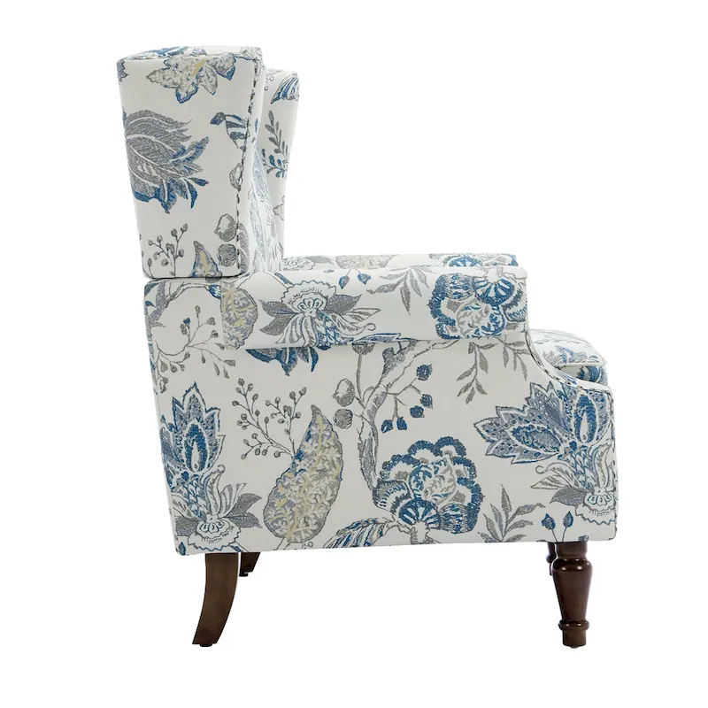 Upholstered Accent Chair Nailhead Trim Arm Chair