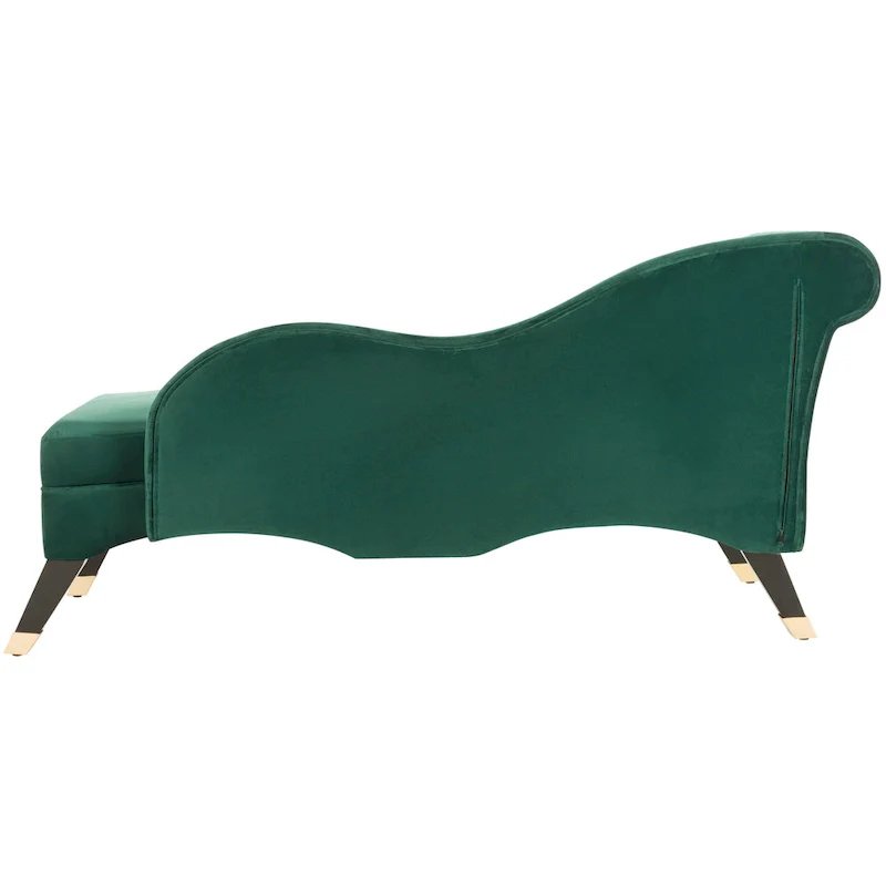 Mid-Century Modern Chaise with Pillow - 63Wx28Dx30H