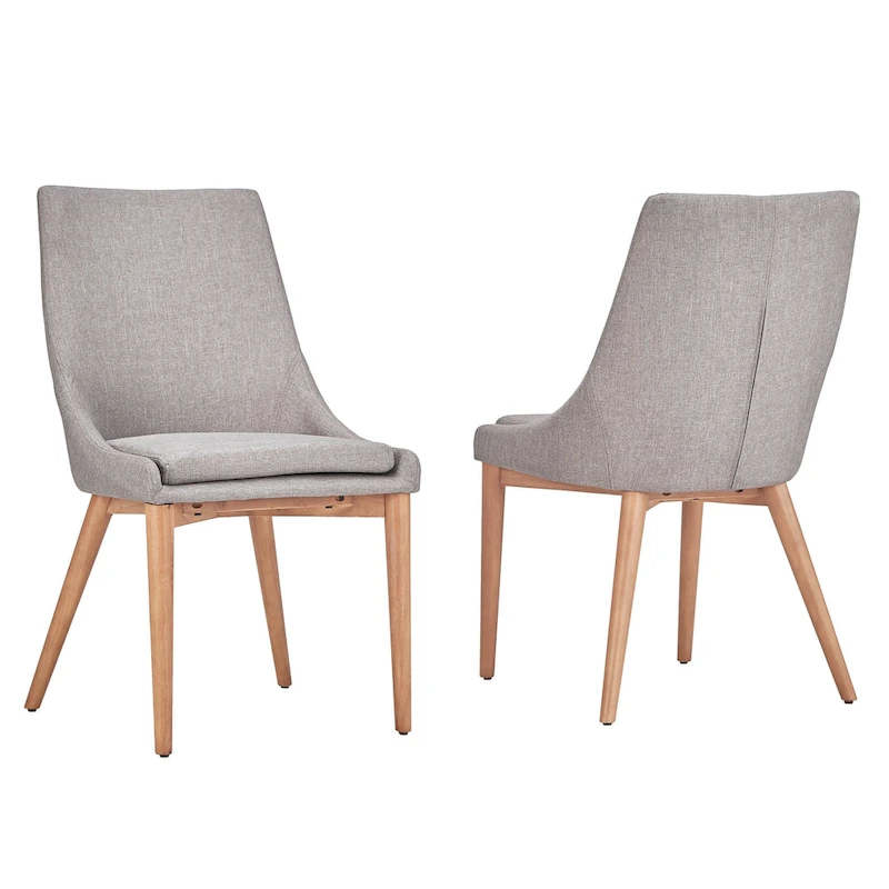 Sasha Oak Barrel Back Dining Chair (Set of 2) by iNSPIRE Q Modern - Set of 2