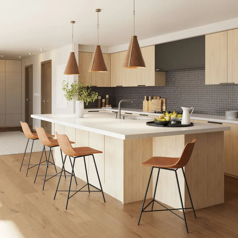 Poly & Bark Paxton 24-inch Counter Stool (Set of 3)