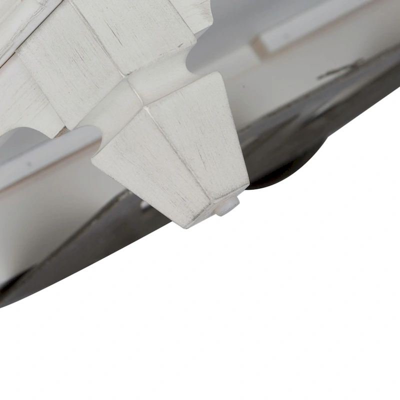 Copper Grove Allyson Park Wirebrushed White Charcoal 5 Drawer Chest