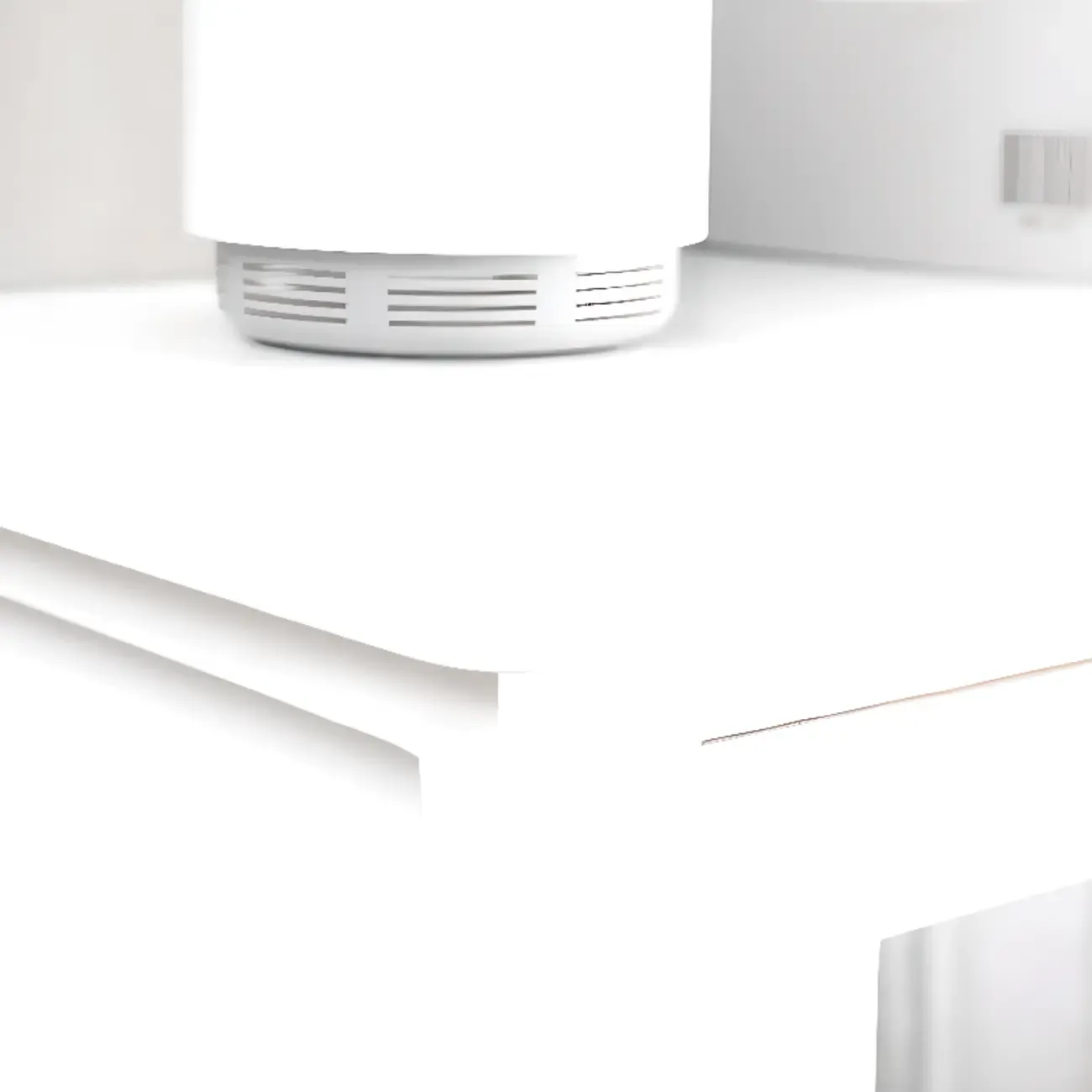 Freestanding Solid Wood White Cabinet with Drawers