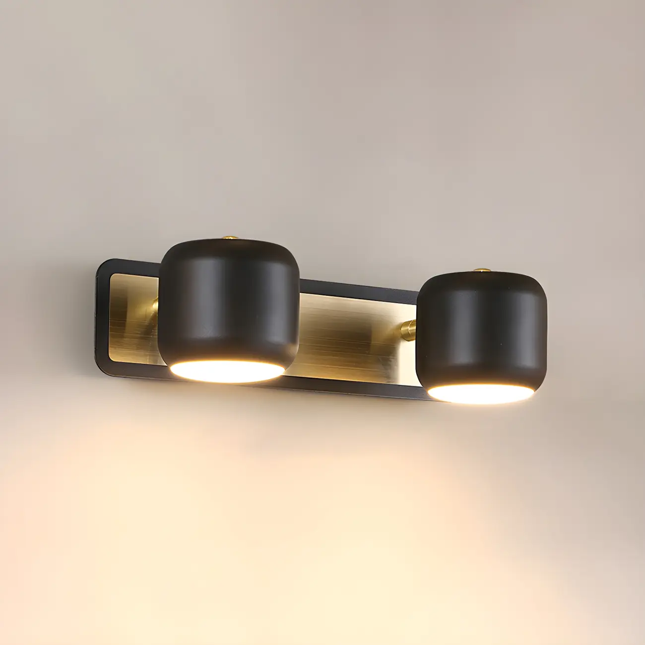 Modern Aluminum Cylinder Warm LED Bathroom Vanity Light