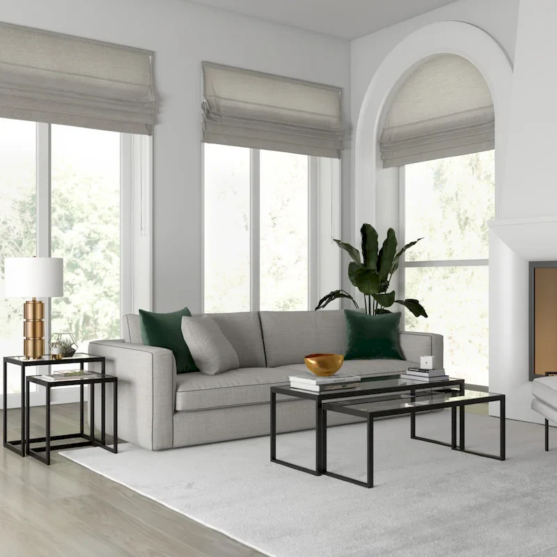 Rocco Rectangular Nested Side Table - 22 Wide