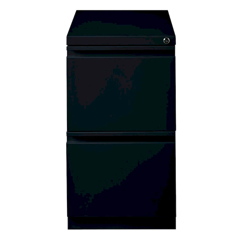 Hirsh 20-inch-deep Steel Mobile Two-drawer File Pedestal with Lock