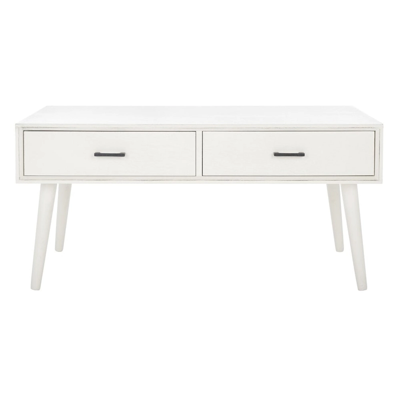 SAFAVIEH Sister Mid-Century 2-Drawer Coffee Table - 37.8 W x 19 L x 17.8 H - 38Wx19Dx18H