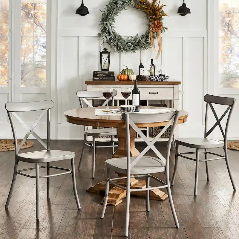 Metal Dining Chairs (Set of 2)