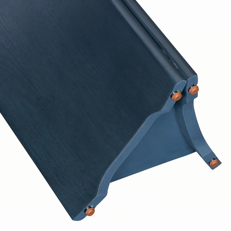 Narrow Console Table, Entryway Table,Navy+White