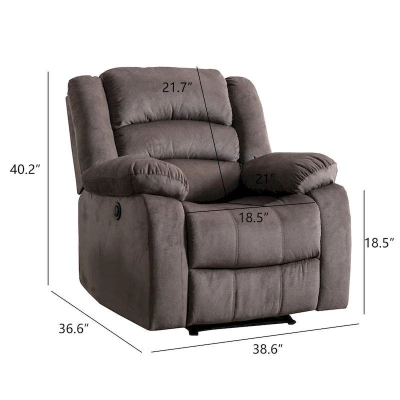Ebello Electric Lift Recliner With Padded Arms and USB - 1 seat - 1 seat