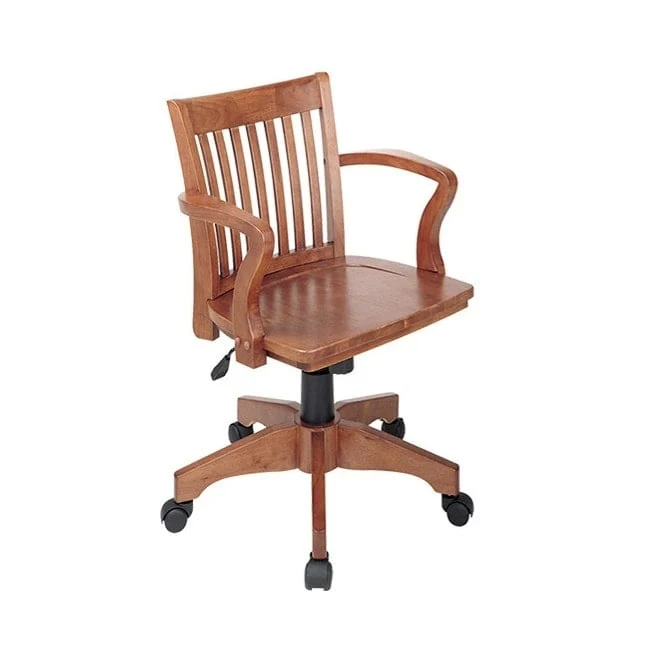 Deluxe Wood Bankers Chair