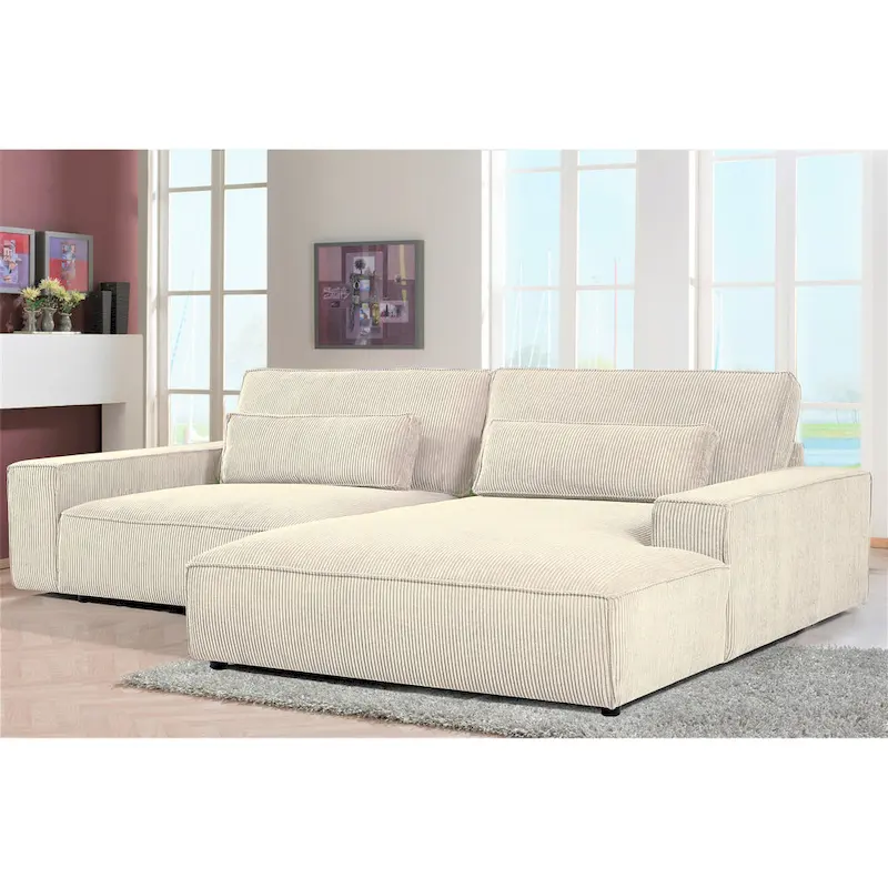 105.52-Inch Ultra-Wide Luxury Modular Sofa with Solid Wood Frame