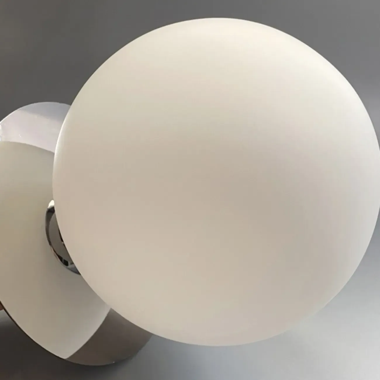 Modern Frosted Glass White Globe Round Wall Sconce