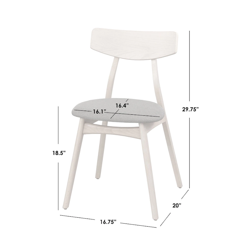 Simple Living Solid Beechwood Cadiz Dining Chairs (Set of 2)