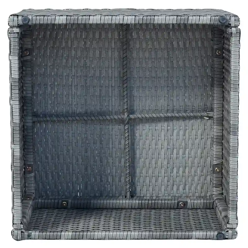 Modular Daybed Sunbed Patio Canopy Bed Wicker Conversation Set