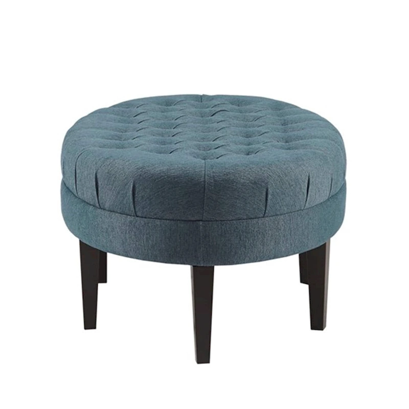 Madison Park Chase Blue Surfboard Tufted Ottoman