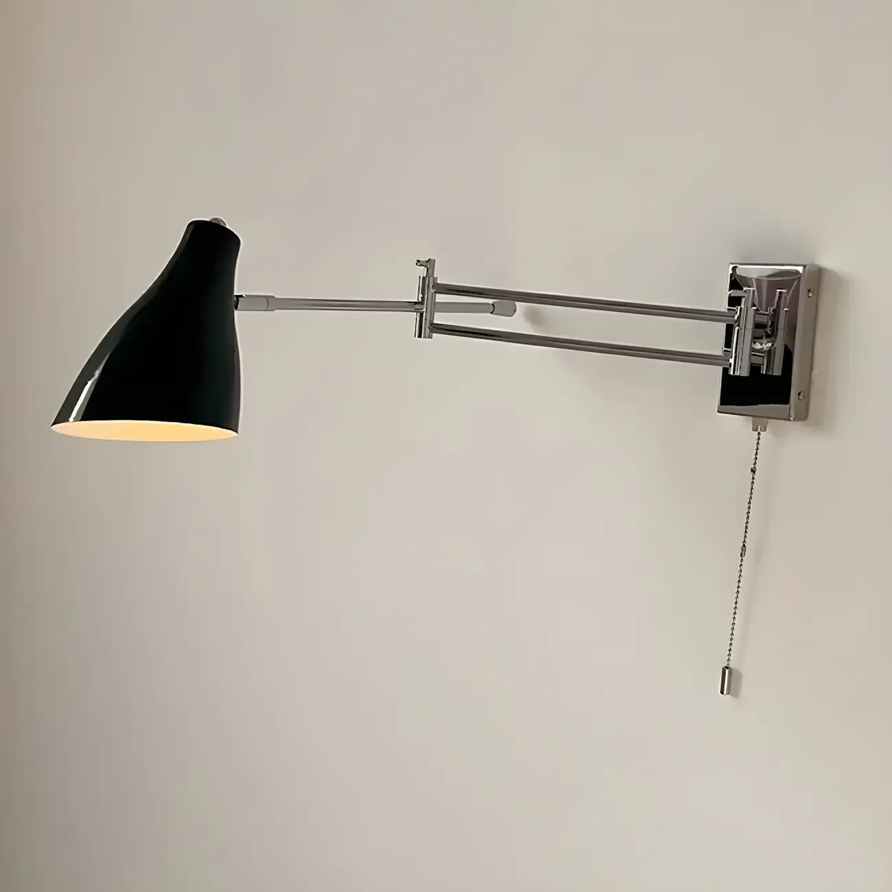 Modern Metal Clean-lined Swing Arm Wall Light