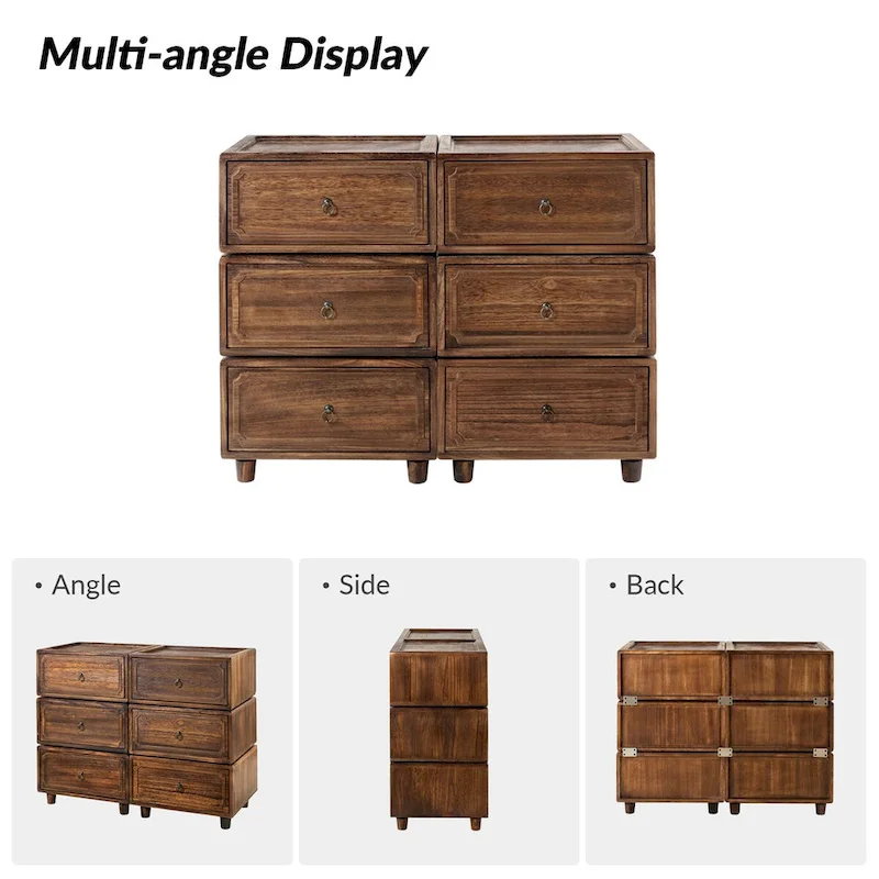 Greg Transitional 2 - Drawer Nightstand with Multiple Configurations Set of 3 by HULALA HOME