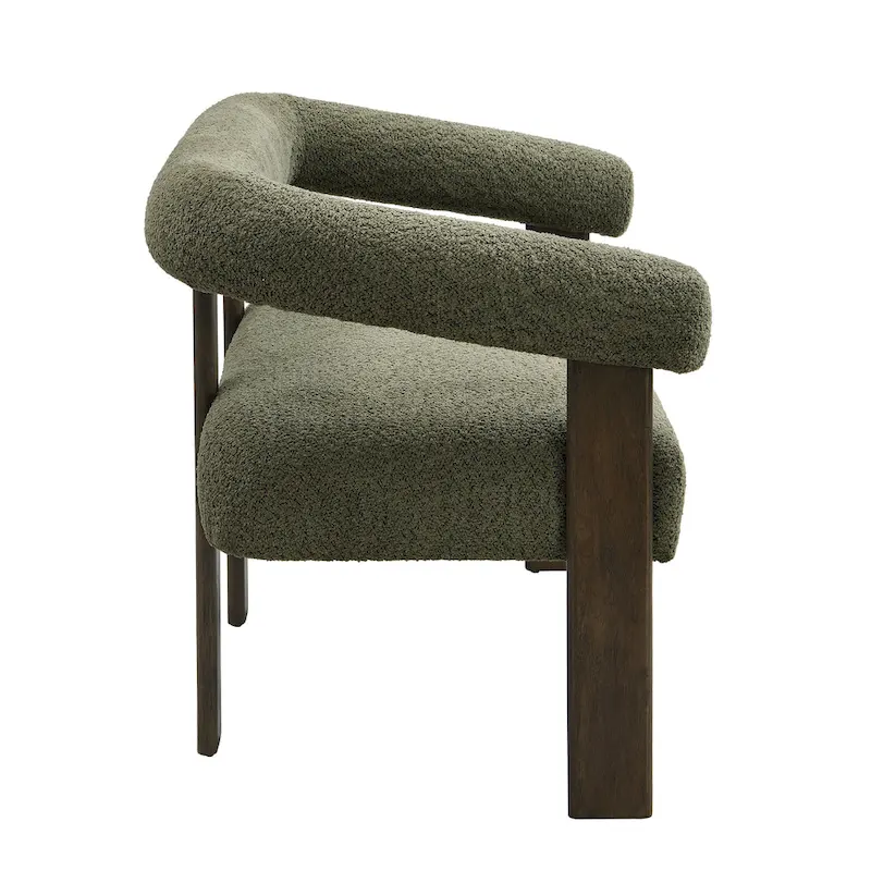 Loft Round armrest loveseat Rubber Wood