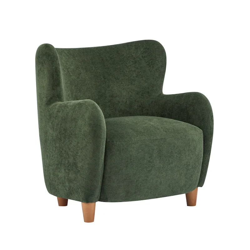 Bacho Fabric Wingback Accent Chair by Christopher Knight Home
