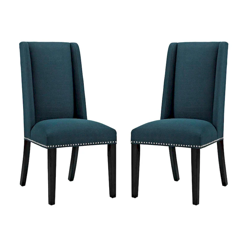 Fabric Upholstered Dining Chairs (Set of 2)