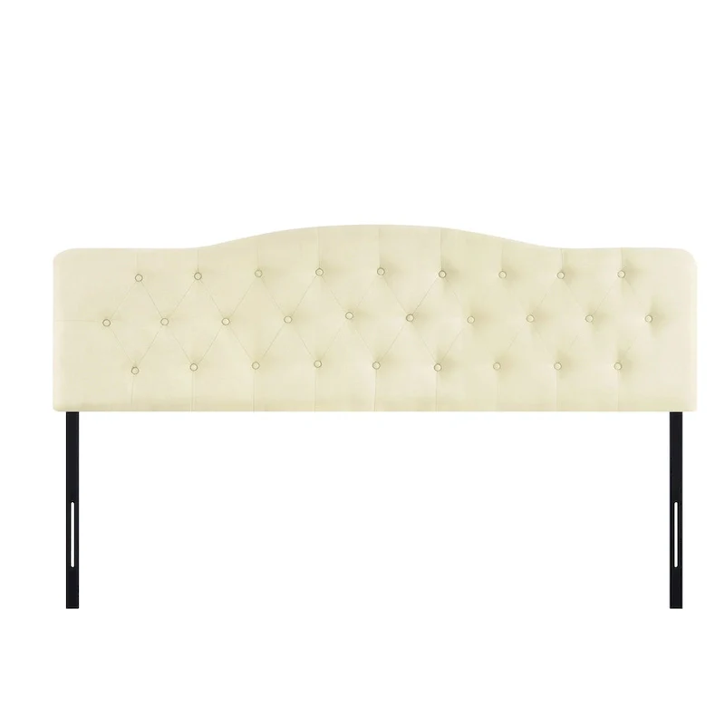 Cecilia Button Tufted Upholstered Headboard, Height Adjustable Headboards,Bed Backboard Premium Padded Fabric Headboard