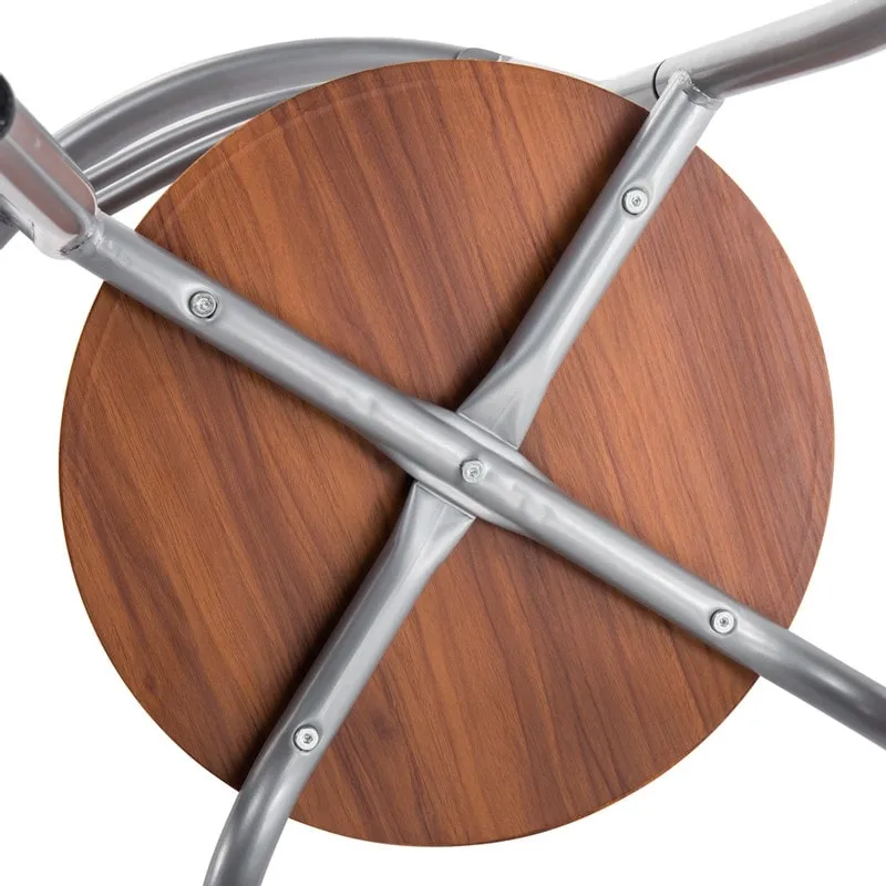 Silver/ Light Brown 3-piece Breakfast Bar Table Set