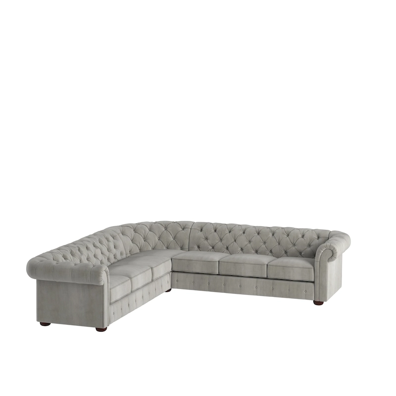 Knightsbridge Chesterfield L-shaped Sectional by iNSPIRE Q Artisan