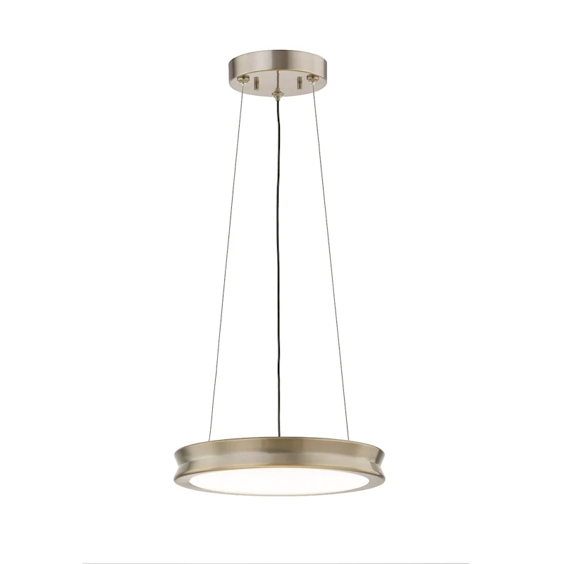 EVOLV Fusion Bevel 12-inch LED Pendant with Opal Glass