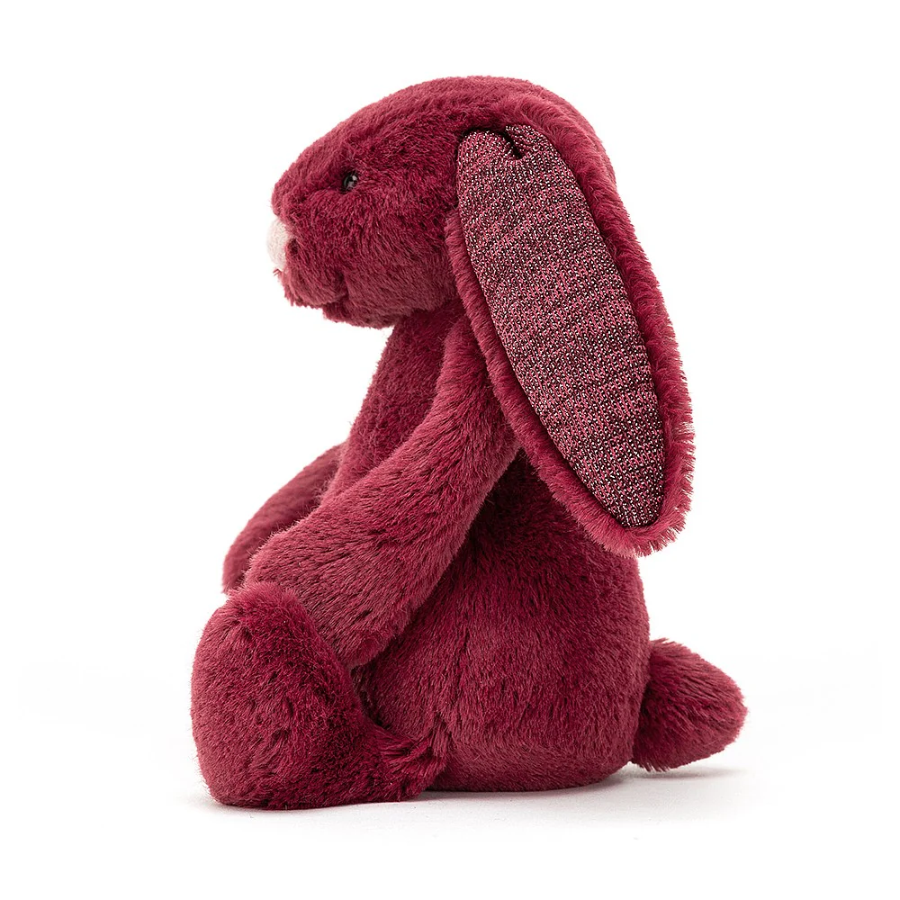Jellycat Bashful Bunny Sparkly Cassis Little (Small) 18cm