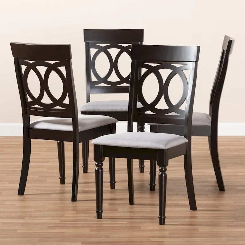Copper Grove Taizz Modern Fabric 4-piece Dining Chair Set