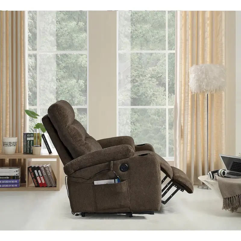 Christopher Knight Home - Liyasi Electric Power Lift Recliner with Massage, Heat, and Convenient Features