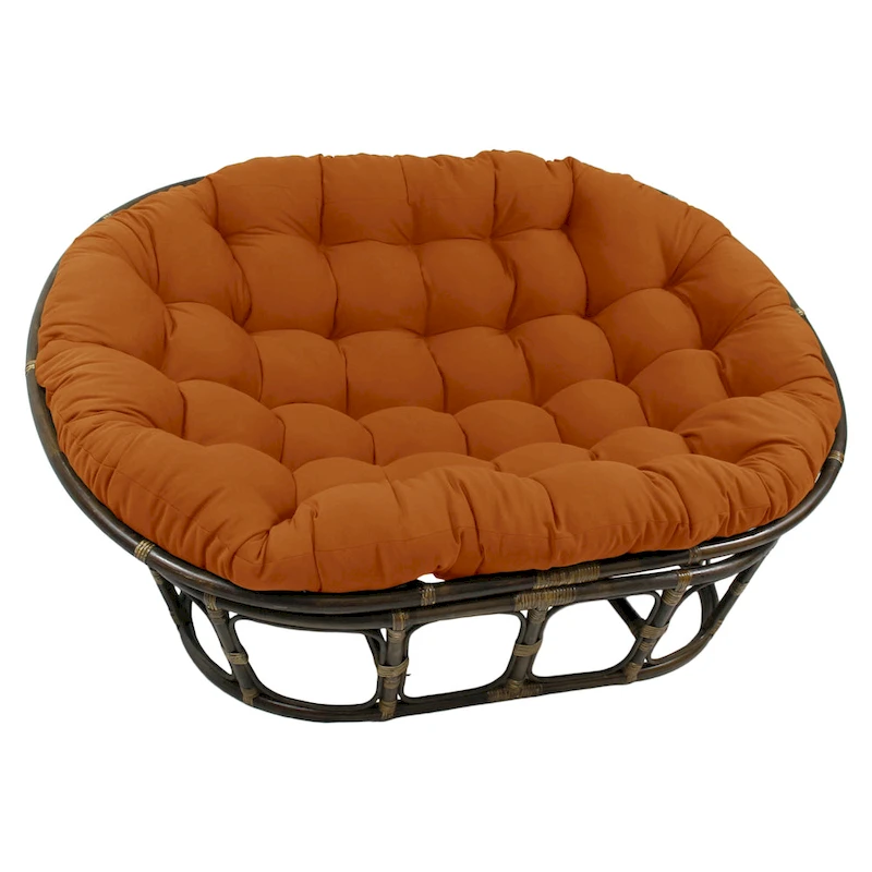 65-inch by 48-inch Solid Twill Double Papasan Cushion (Cushion Only)