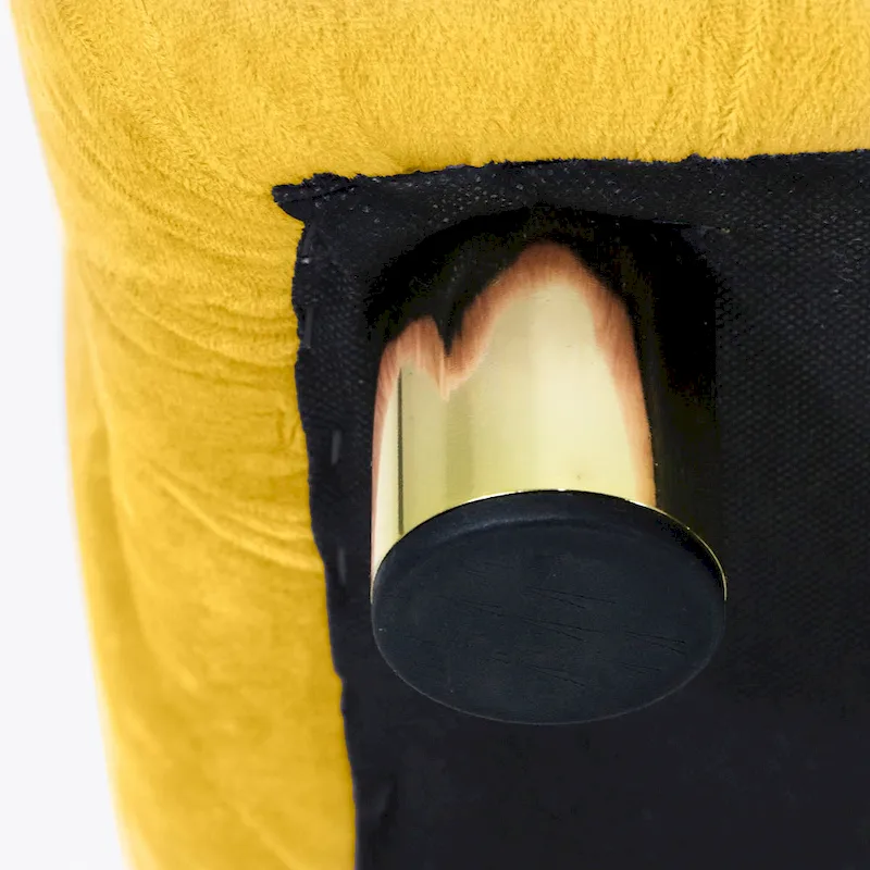 Modern Velvet Upholstered Square Tufted Ottoman by GDFStudio