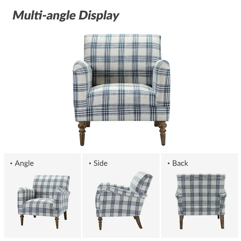 Mandan 29.5 Wide Traditional Accent Armchair with Solid Wood Legs Set of 2 by HULALA HOME