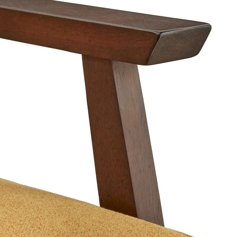 3-Seat Sofa with Rubberwood Legs and Removable Cushions