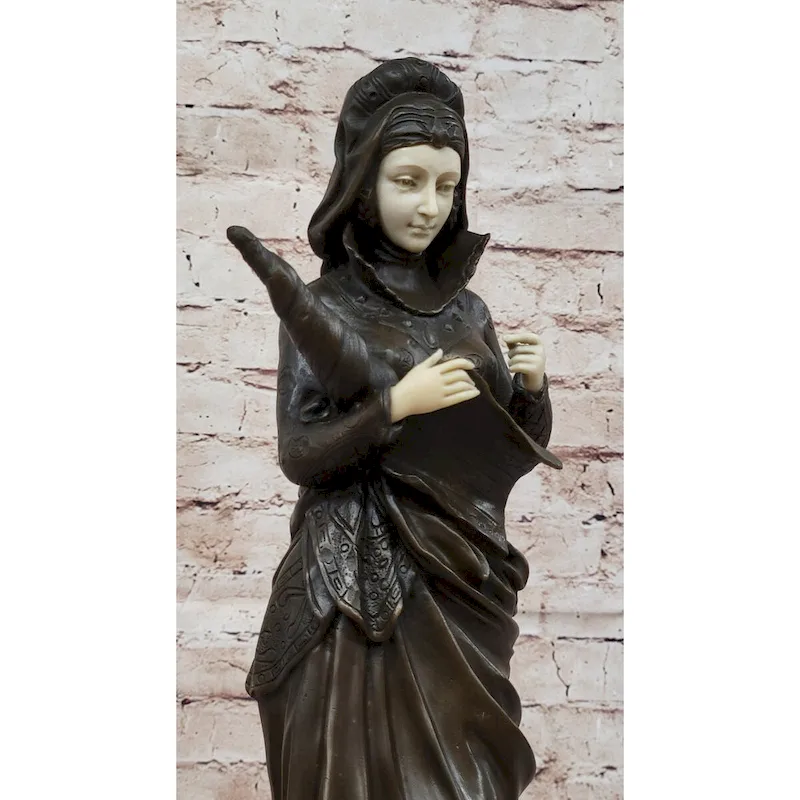 La Liseuse By Carrier Belleuse - Bronze Sculpture Of A Woman Holding A Book