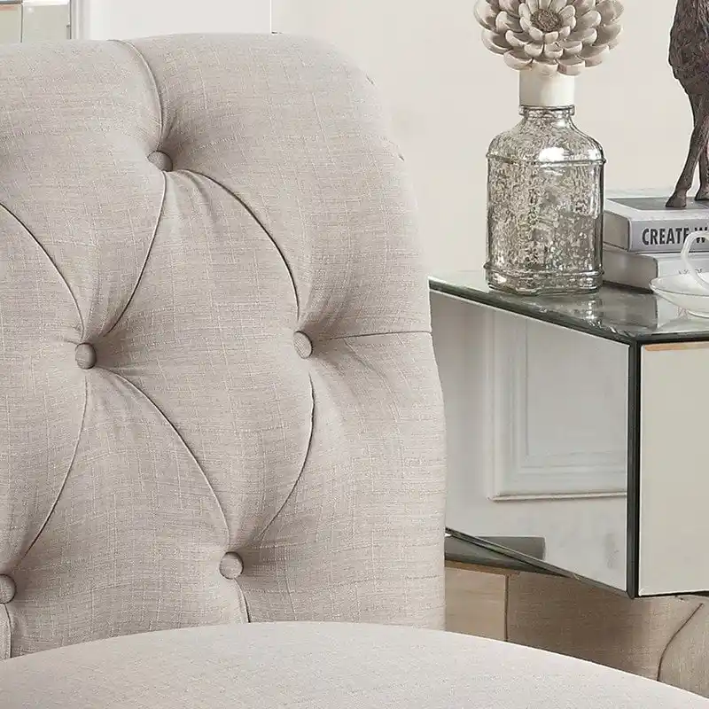 Rosevera LaGuardia Slipper Chair, Chesterfield, Armlesschair