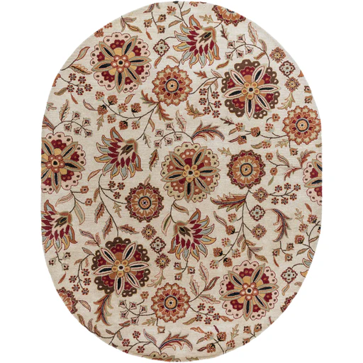 Ernie Oval Area Rug in 3 Colors & 2 Sizes