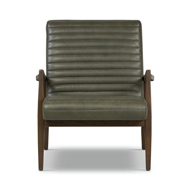 Poly & Bark Rowan Lounge Chair - Full Grain Genuine Italian Leather