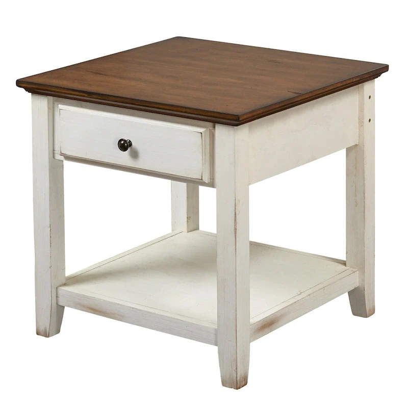 Simple Living Charleston End Table - 24  H x 23.75  W x 23.75  D