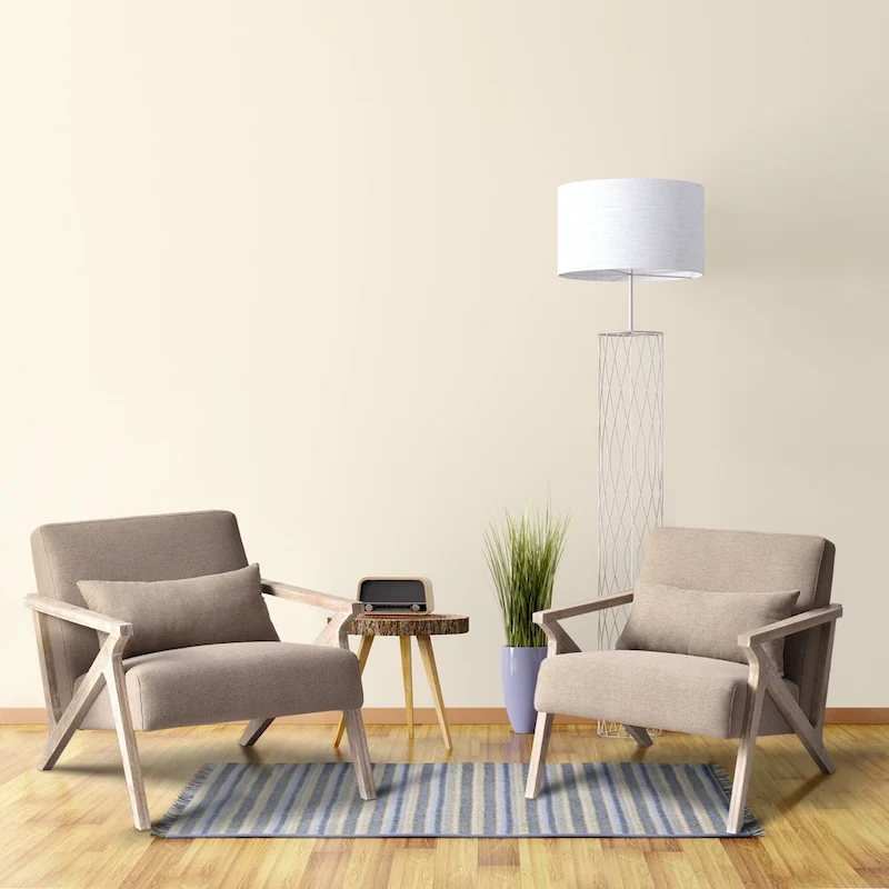 Accent Armchair Solid Hardwood Upholstered