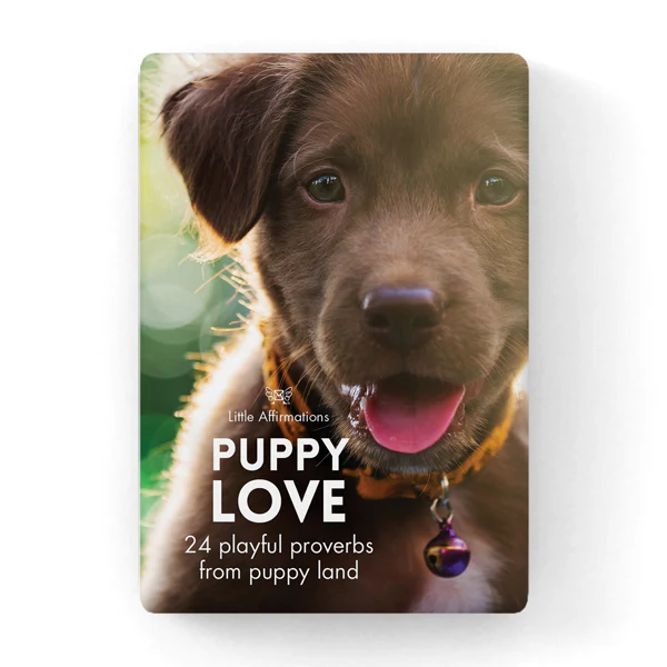 24 Animal Affirmation Cards + Stand - Puppy Love