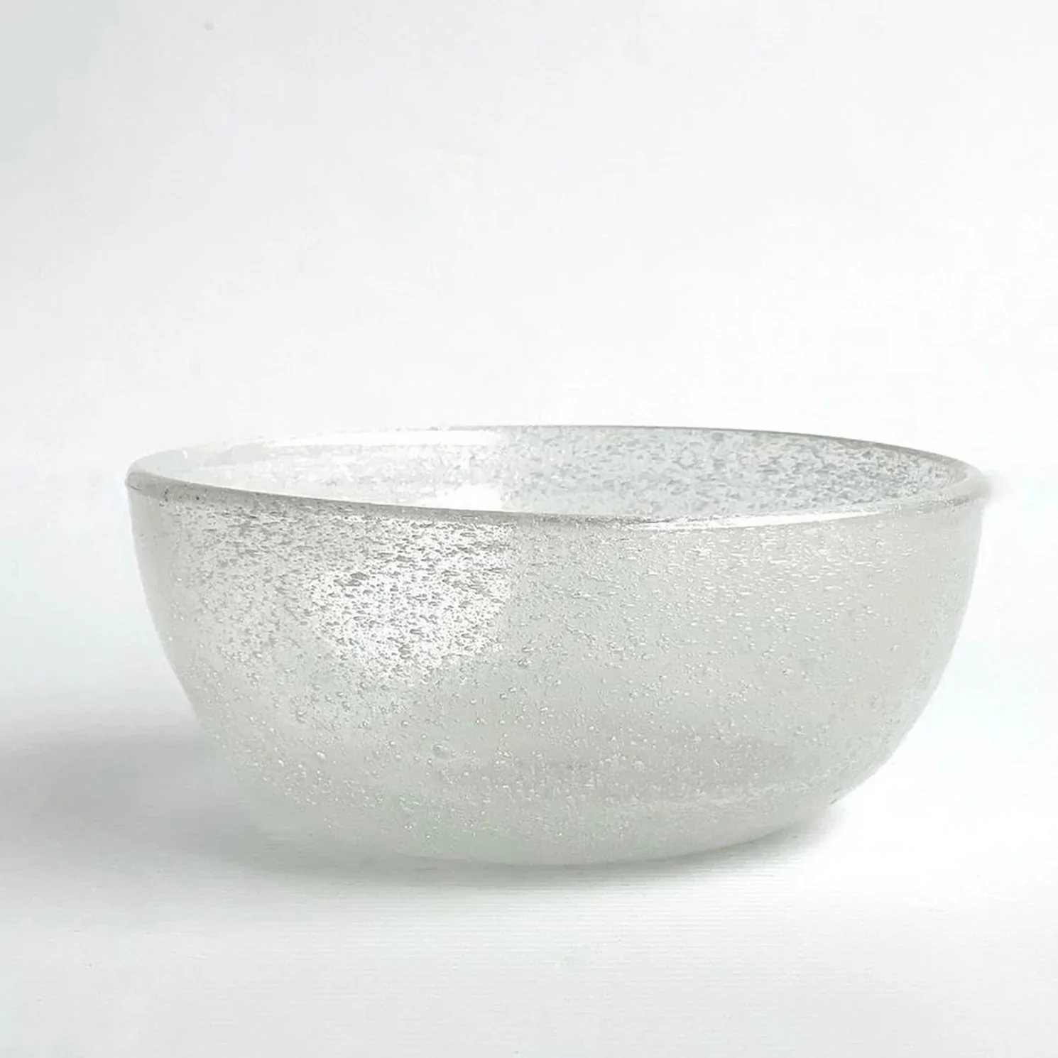 Kas-Mini Bubble Glass Bowl-White