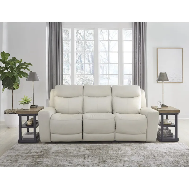 Signature Design by Ashley Mindanao Coconut Power Reclining Sofa - 89W x 42D x 43H