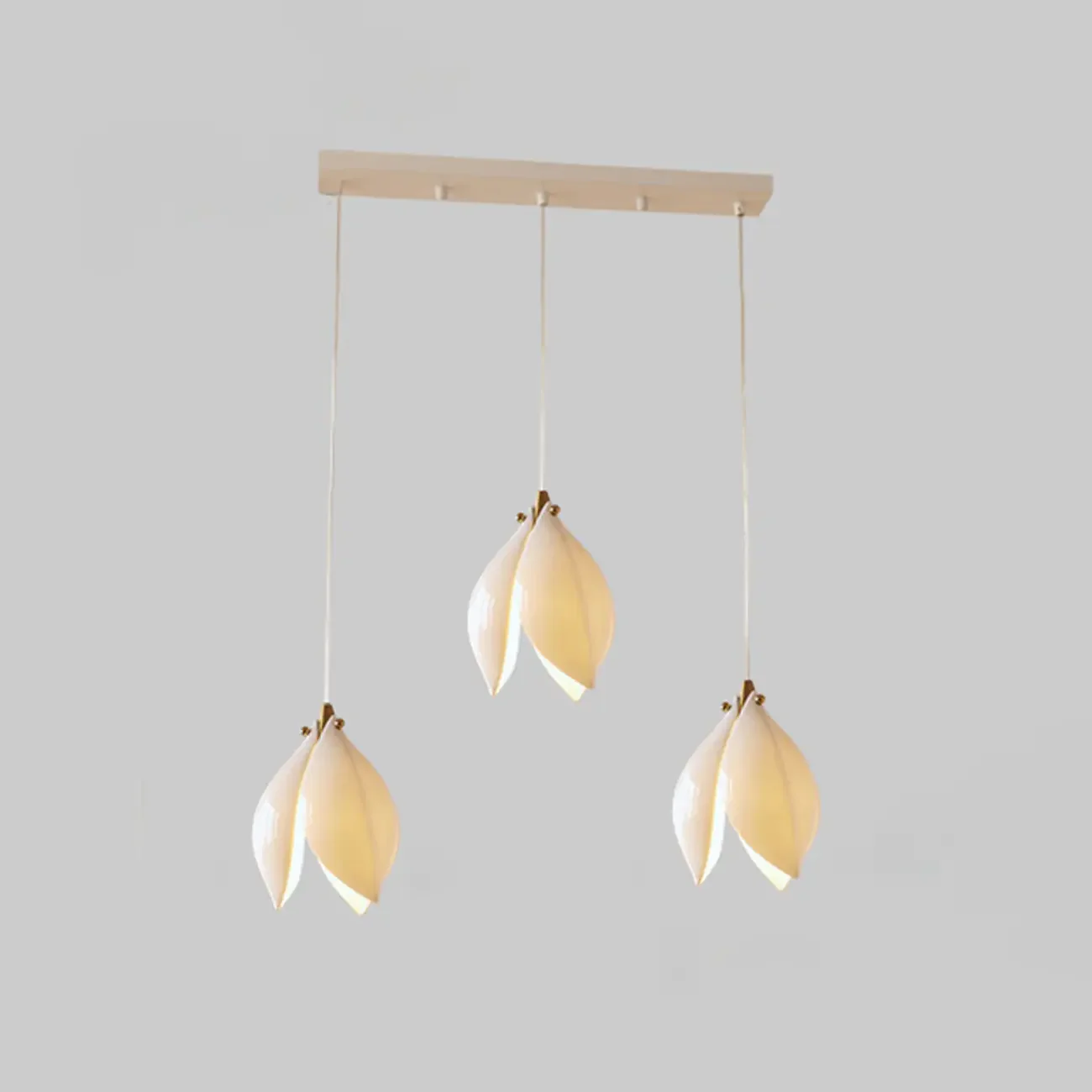 Modish Ceramic Flower Island Pendant Light for Kitchen