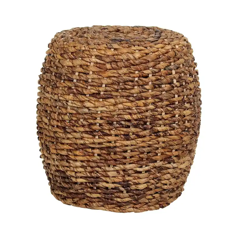 Naomi Woven Abaca Accent Table by East at Main - 19x19x19