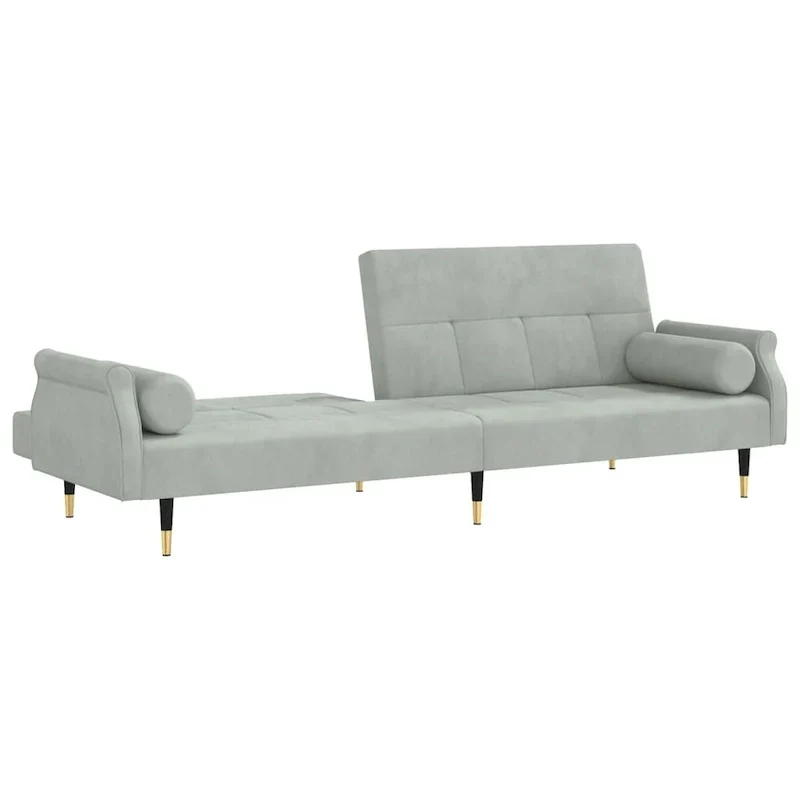 Velvet Sofa Bed Loveseat with Cushions – 85 x 35 x 27.6